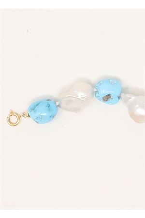 bracciale con perle barocche e turchese Don Alfonso Gioielli | AF896TURCHESE